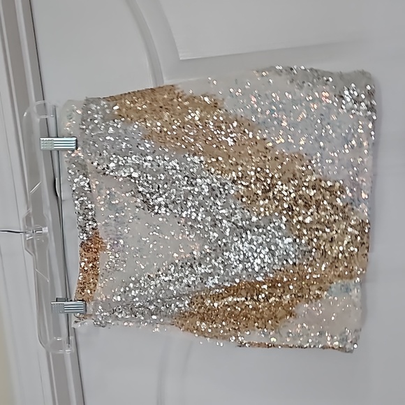 NEW 12th Tribe GENEVIEVE SEQUIN BUTTON UP AND SKIRT 2 PIECE SET Size Small - Picture 11 of 15